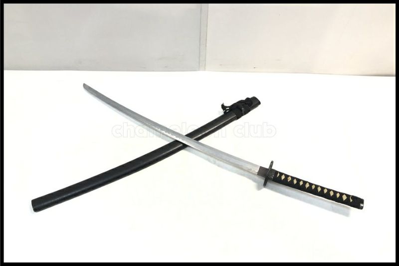 東京)メーカー不明 模造刀 黒鞘 約99cm