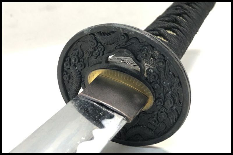 東京)メーカー不明 模造刀 黒鞘 約99cm