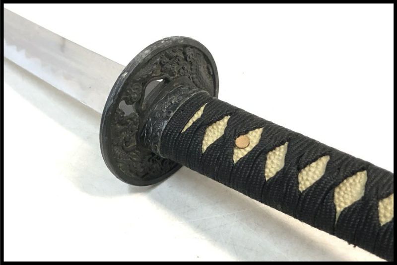 東京)メーカー不明 模造刀 黒鞘 約99cm