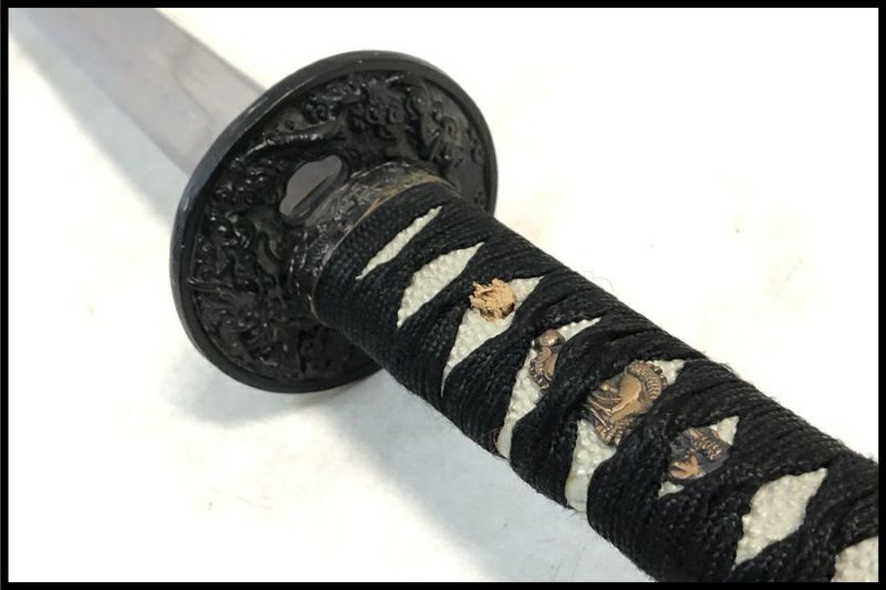 東京)メーカー不明 模造刀 黒鞘 約98.5cm