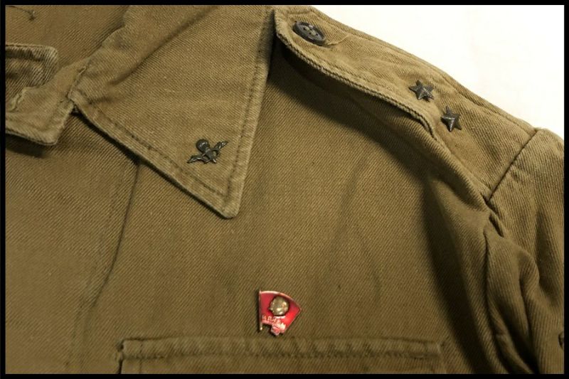 東京)ソ連軍 アフガンカ戦闘服上下セット サイズ48-2 夏期用 徽章付き