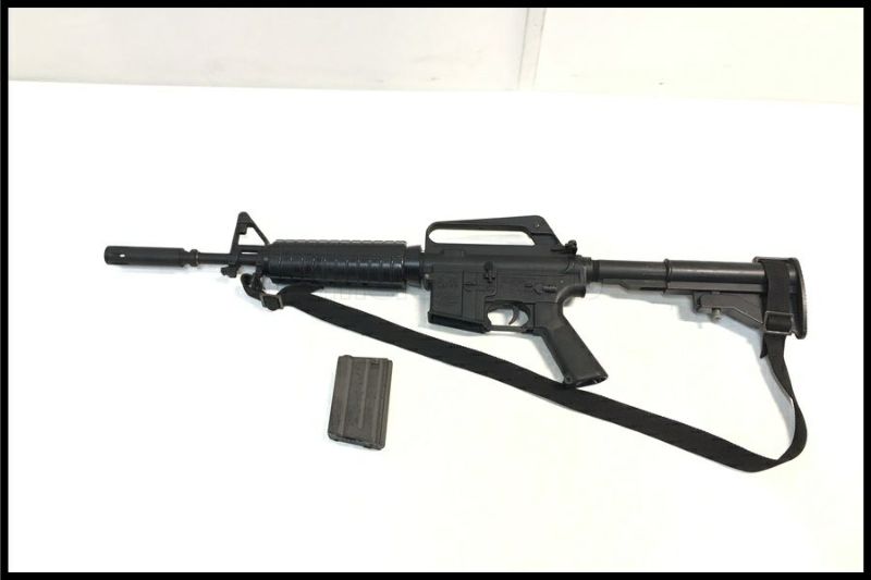 東京)メーカー不明（マルイ旧型ベース?） M16A1 電動ガン 現状品(2