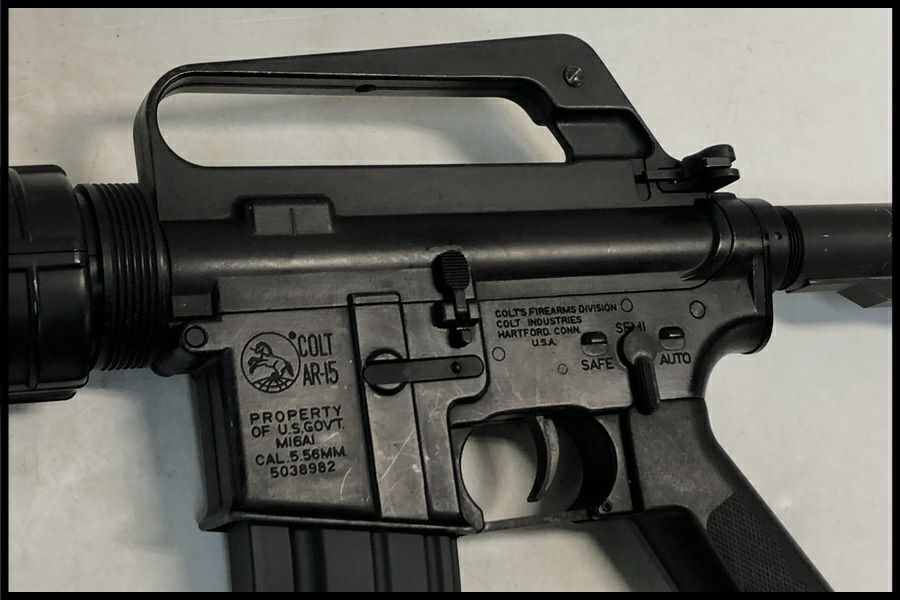 東京)メーカー不明（マルイ旧型ベース?） M16A1 電動ガン ノンHOP