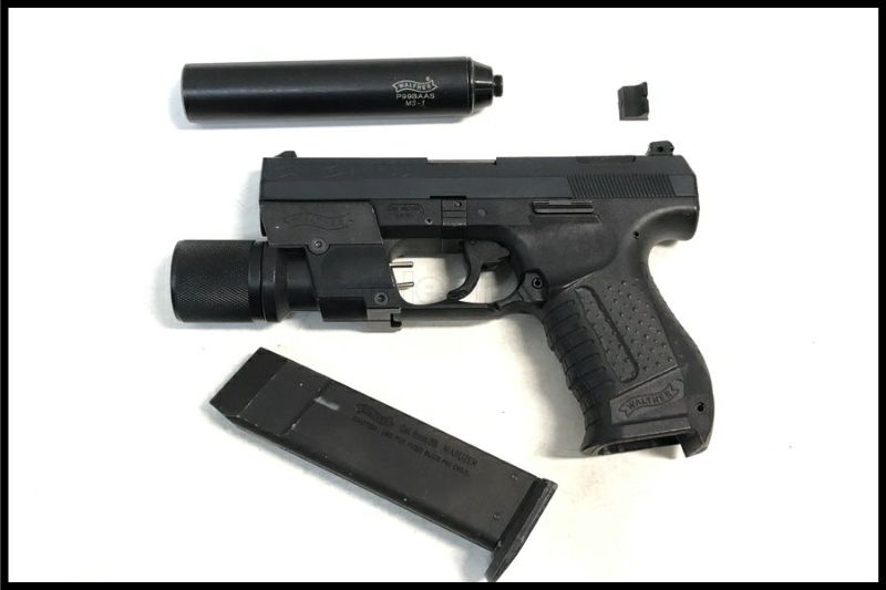 東京)マルゼン ワルサーP99 フィックススライドセット 旧型 ガスガン