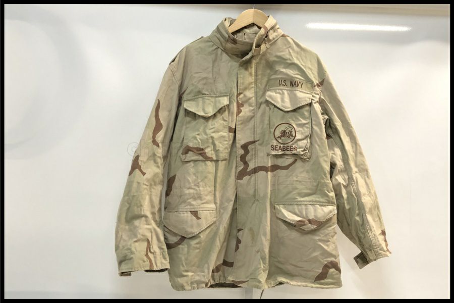 東京)米軍実物 M65フィールドジャケット 3Cデザートカモ サイズLL