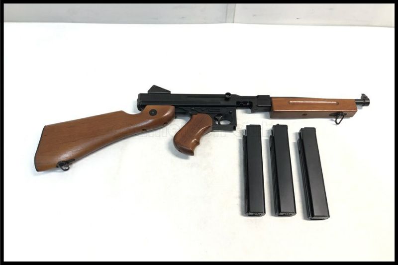 東京マルイ M1A1 トンプソン 木製ストック スタンダード電動ガン カスタム 東京)東京マルイ トンプソン M1A1 スタンダード電動ガン リアルウッド