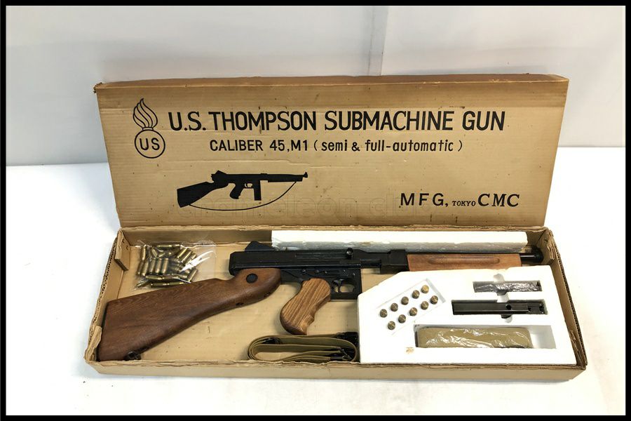 東京)CMC M1 トンプソン SMG金属モデルガン 予備カート付